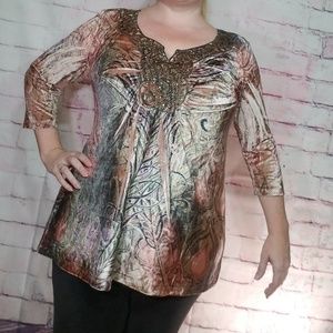 Live & Let Live| Boho crochet lace collar 1X